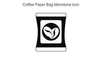 Coffee Paper Bag Monotone Icon In Powerpoint Pptx Png And Editable Eps Format