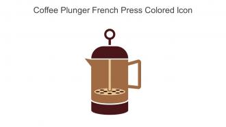 Coffee Plunger French Press Colored Icon In Powerpoint Pptx Png And Editable Eps Format