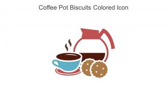 Coffee Pot Biscuits Colored Icon In Powerpoint Pptx Png And Editable Eps Format