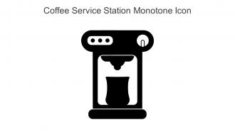 Coffee Service Station Monotone Icon In Powerpoint Pptx Png And Editable Eps Format