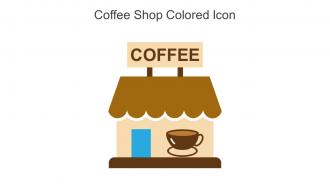 Coffee Shop Colored Icon in powerpoint pptx png and editable eps format