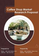 Coffee shop market research proposal example document report doc pdf ppt