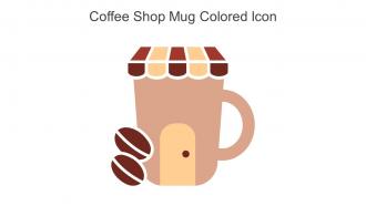 Coffee Shop Mug Colored Icon in powerpoint pptx png and editable eps format