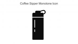 Coffee Sipper Monotone Icon In Powerpoint Pptx Png And Editable Eps Format