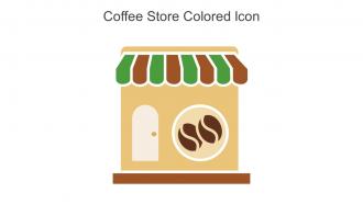Coffee Store Colored Icon in powerpoint pptx png and editable eps format