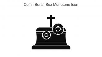 Coffin Burial Box Monotone Icon In Powerpoint Pptx Png And Editable Eps Format