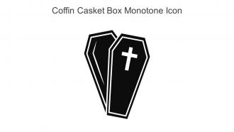 Coffin Casket Box Monotone Icon In Powerpoint Pptx Png And Editable Eps Format