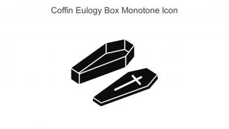 Coffin Eulogy Box Monotone Icon In Powerpoint Pptx Png And Editable Eps Format