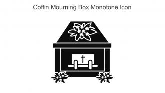 Coffin Mourning Box Monotone Icon In Powerpoint Pptx Png And Editable Eps Format