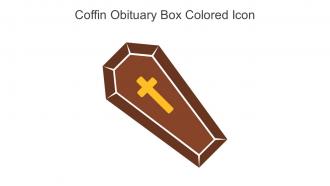 Coffin Obituary Box Colored Icon In Powerpoint Pptx Png And Editable Eps Format