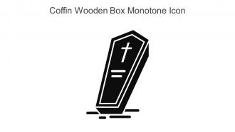 Coffin Wooden Box Monotone Icon In Powerpoint Pptx Png And Editable Eps Format