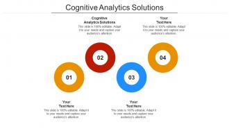 Cognitive analytics solutions ppt powerpoint presentation infographics example introduction cpb