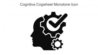 Cognitive Cogwheel Monotone Icon In Powerpoint Pptx Png And Editable Eps Format