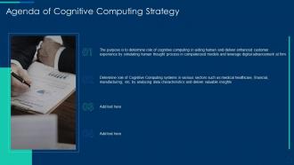 Cognitive computing strategy agenda of cognitive computing strategy