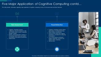 Cognitive computing strategy five major application of cognitive computing contd