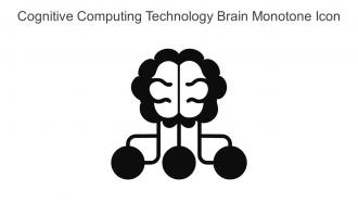 Cognitive Computing Technology Brain Monotone Icon In Powerpoint Pptx Png And Editable Eps Format