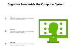 Cognitive icon inside the computer system