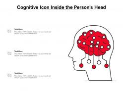 Cognitive icon inside the persons head