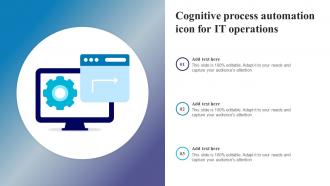 Cognitive Process Automation Icon For IT Operations