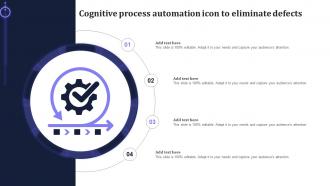 Cognitive Process Automation Icon To Eliminate Defects