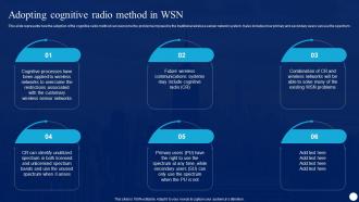 Cognitive Radio IT Adopting Cognitive Radio Method In WSN Ppt File Infographic Template