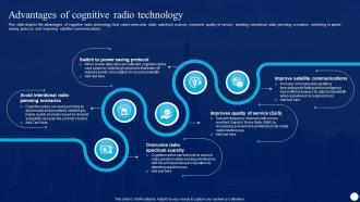 Cognitive Radio IT Advantages Of Cognitive Radio Technology Ppt Portfolio Example