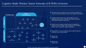 Cognitive Radio IT Cognitive Radio Wireless Sensor Networks CR WSN Overview Ppt Professional Examples