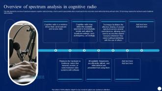 Cognitive Radio IT Overview Of Spectrum Analysis In Cognitive Radio Ppt Ideas Structure