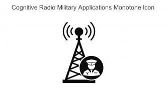 Cognitive Radio Military Applications Monotone Icon In Powerpoint Pptx Png And Editable Eps Format