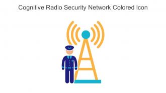 Cognitive Radio Security Network Colored Icon In Powerpoint Pptx Png And Editable Eps Format