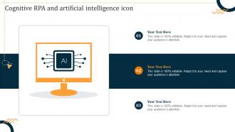 Cognitive RPA And Artificial Intelligence Icon
