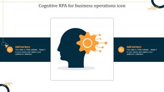 Cognitive RPA For Business Operations Icon