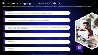 Cognitive Sensors Spectrum Sensing Cognitive Radio Technique