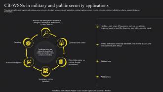 Cognitive Wireless Sensor Networks CR WSNs In Military And Public Security Applications