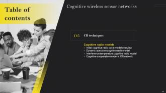 Cognitive Wireless Sensor Networks Powerpoint Presentation Slides Multipurpose Slides