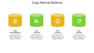 Cogs normal balance ppt powerpoint presentation summary graphics tutorials cpb