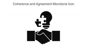 Coherence And Agreement Monotone Icon In Powerpoint Pptx Png And Editable Eps Format
