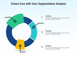 Cohort icon with user segmentation analysis