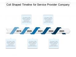 Coil shaped timeline for service provider company