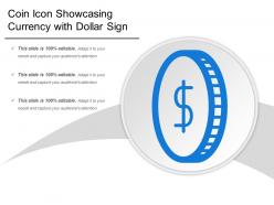 Coin icon showcasing currency with dollar sign