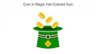 Coin In Magic Hat Colored Icon In Powerpoint Pptx Png And Editable Eps Format