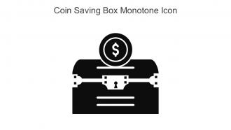 Coin Saving Box Monotone Icon In Powerpoint Pptx Png And Editable Eps Format