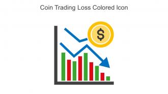 Coin Trading Loss Colored Icon In Powerpoint Pptx Png And Editable Eps Format