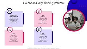 Coinbase Daily Trading Volume In Powerpoint And Google Slides Cpb