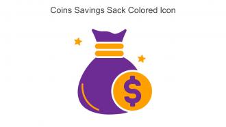 Coins Savings Sack Colored Icon In Powerpoint Pptx Png And Editable Eps Format