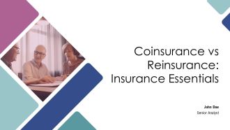 Coinsurance Vs Reinsurance Insurance Essentials PPT PowerPoint AT