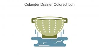 Colander Drainer Colored Icon In Powerpoint Pptx Png And Editable Eps Format