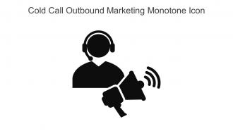 Cold Call Outbound Marketing Monotone Icon In Powerpoint Pptx Png And Editable Eps Format
