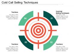 Cold call selling techniques ppt powerpoint presentation gallery graphics cpb