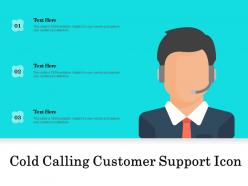 Cold calling customer support icon